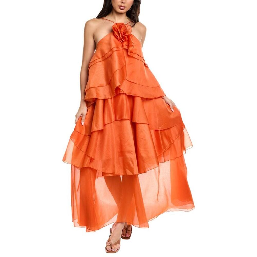 70/21 Womens  Maxi Dress, Orange